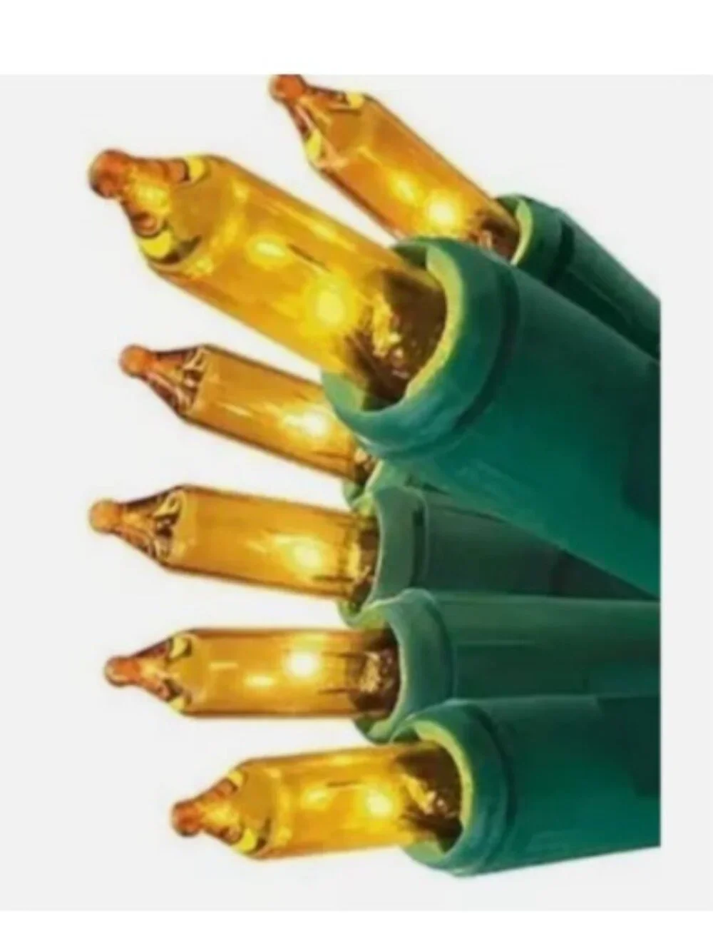 GOLD YELLOW GE String-A-Long 100ct Lights Incandescent Christmas PARTY